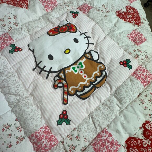 NWOT Pottery Barn Teen Hello Kitty® Gingerbread Quilted Cotton Standard Sham - Picture 5 of 11
